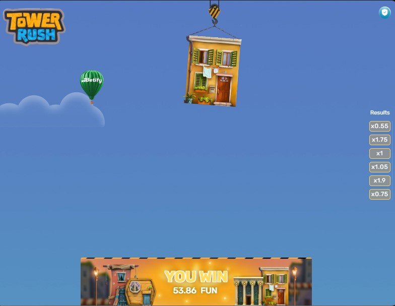 Tower Rush ganancias multiplicador